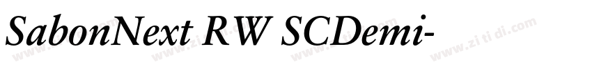 SabonNext RW SCDemi字体转换